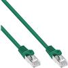 InLine Cavo patch Lan, SF/UTP, Cat.5e, verde, 0,5m