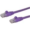 StarTech.com Cavo di Rete Viola Cat6 UTP Ethernet Gigabit RJ45 Antigroviglio - 50cm