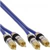 InLine 4043718108350 cavo audio 25 m 2 x RCA Blu