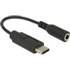 DeLOCK 65842 cavo per cellulare Nero 0,14 m USB C 3.5mm