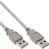 InLine Cavo USB 2.0 A maschio / A maschio, beige, 3m