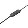 Logitech 981-000514 cuffia e auricolare Cablato A Padiglione Ufficio USB tipo A Nero, Argento