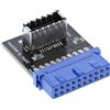 InLine USB 3.0 a USB 3.1 Pannello frontale Key-A Adapter interno