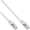 InLine Cavo patch Lan, SF/UTP, Cat.5e, bianco, 1m