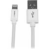 StarTech.com Cavo lungo connettore lightning a 8 pin Apple bianco da 2 m a USB per iPhone / iPod / iPad