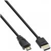 InLine 4043718210862 cavo HDMI 0,5 m HDMI Type C (Mini) HDMI tipo A (Standard) Nero