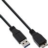 InLine Cavo USB 3.0 A maschio / Micro B maschio, nero, 1m