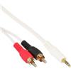 InLine Cavo Audio Jack 3,5mm maschio a 2x RCA maschio, 2m
