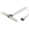 Digitus Cavo adattatore per slot di staffa seriale, D-Sub9/M - IDC 2x5pin/F