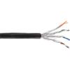 InLine Matassa Cavo Cat.7a, S/FTP(PiMF), 1200MHz, halogenfree, nero, PE, 100m