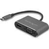 StarTech.com Adattatore USB-C a VGA + HDMI 2 in 1 - 4K 30Hz - Grigio Siderale