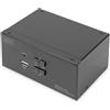 Digitus Switch KVM, 2 porte, Dual Display, 4K, DisplayPort®