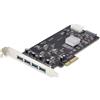 StarTech.com Scheda PCIe USB a 4 porte, USB 3.2 5Gbps, scheda di espansione PCI Express con 4 controller USB indipendenti, 4