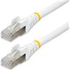 StarTech.com Cavo Ethernet CAT 6a - 50cm - Bianco - Cavo di rete LAN Low Smoke Zero Halogen (LSZH) 10GbE 500MHz 100W PoE++ -