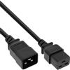 InLine Cavo alimentaz. prolunga IEC-60320, presa C19 spina C20, 16A, nero, 10m