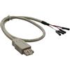 InLine Cavo USB 2.0 interno 4x 1pin femmina / A femmina, adattatore, 0,40m