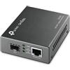 TP-Link MC420L convertitore multimediale di rete 10000 Mbit/s Modalità multipla, Modalità singola Nero