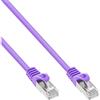 InLine Cavo patch Lan, SF/UTP, Cat.5e, viola, 2m