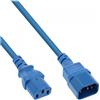InLine B-16505B cavo di alimentazione Blu 0,5 m Accoppiatore C13 Accoppiatore C14