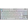 Logitech G G915 X LIGHTSPEED tastiera Gaming USB + RF Wireless + Bluetooth QWERTY US International Bianco