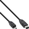 InLine Cavo FireWire IEEE1394, 4pin maschio a 6pin maschio, 400Mbit/s, 1,8m