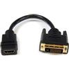 StarTech.com Adattatore cavo video HDMI a DVI-D da 20 cm - HDMI femmina a DVI maschio