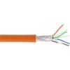 InLine Matassa Cavo Cat.6a, S/FTP(PiMF), CU, halogenfree, arancione, 100m