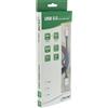 InLine Cavo USB 2.0 C M/A M, alluminio, spirale, nero, 2,4A@1m, 1,5A@3m, 2m