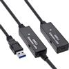 InLine Estensione attiva USB 3.2 Gen.1, da spina USB-A a presa USB-C, 10m