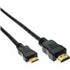 InLine 4043718097333 cavo HDMI 1,5 m HDMI tipo A (Standard) HDMI Type C (Mini) Nero