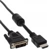 InLine 4043718042746 cavo e adattatore video 5 m HDMI tipo A (Standard) DVI Nero