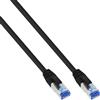 InLine Cavo patch Lan, S/FTP(PiMf), Cat.6a, 500MHz, CU, halogenf., nero, 0,25m