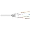 InLine Matassa Cavo Cat.6, S/FTP(PiMF), AWG27, PVC, CU, bianco, 100m