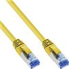 InLine Cavo patch Lan, S/FTP(PiMf), Cat.6a, 500MHz, CU, halogenf., giallo, 10m