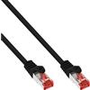 InLine Cavo patch Lan, S/FTP (PiMf), Cat.6, 250Mhz, PVC, CCA, nero, 3m