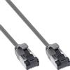 InLine Cavo patch slim, U/FTP, Cat.8.1, TPE senza alogeni, grigio 0,5m