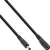 InLine Cavo di prolunga DC, maschio/femmina 4,0x1,7mm, AWG18, nero, 0,5m