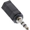 InLine Adattatore Audio, 2,5mm Jack femmina a 3,5mm maschio, Stereo
