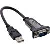InLine 4043718121441 adattatore per inversione del genere dei cavi USB A DB9 Nero