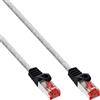 InLine Cavo patch Lan, S/FTP (PiMf), Cat.6, 250 MHz, PVC, CU, trasparente, 0,5m