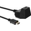InLine Cavo HDMI, Prolunga con base, 4K2K, 1m, High Speed, Ethernet