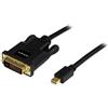 StarTech.com Cavo Mini DisplayPort a DVI Passivo 1080p - 1,8 m- Cavo Adattatore Mini DP a DVI Single Link - Cavo Convertitore