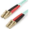 StarTech.com Cavo in fibra ottica multimodale da LC/UPC a LC/UPC OM4 da 1 m - Fibra LOMMF/VCSEL Zipcord da 50/125 µm, Reti 100G