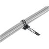 InLine Ferma cavi adesivi regolabili 85mm, con foro di fissaggio, nero, 10pz