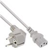 InLine Cavo alimentazione, Spina Shucko CEE-7/7 90° a Presa IEC-320-C13, 1,0m