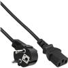 InLine Cavo alimentazione, Spina Shucko CEE-7/7 90° a Presa IEC-320-C13, 0,5m