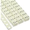 InLine Anelli marcafili bianchi, diametro 4mm, da 0 a 9, 100pz .