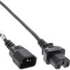 InLine Cavo alimentazione spina C14 presa C15, nero, 1m