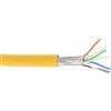InLine Matassa Cavo Cat.6a, S/FTP(PiMF), CU, halogefree, giallo, 100m