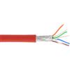 InLine Matassa Cavo Cat.6a, S/FTP(PiMF), CU, halogenfree, rosso, 100m